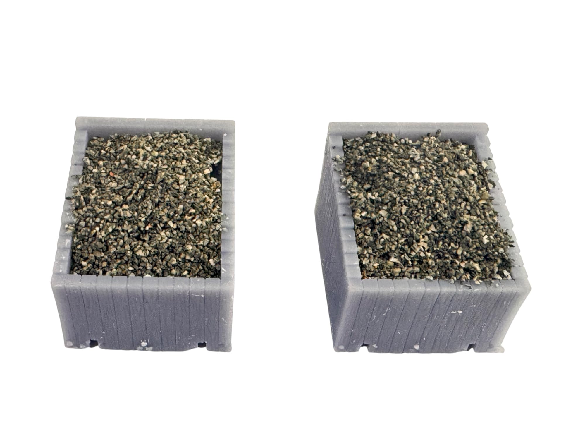 OO/HO Gauge Sleeper Buffer Stop Kit x 2 – Model Railway Track End with Scenic Materials – Resin Unpainted
