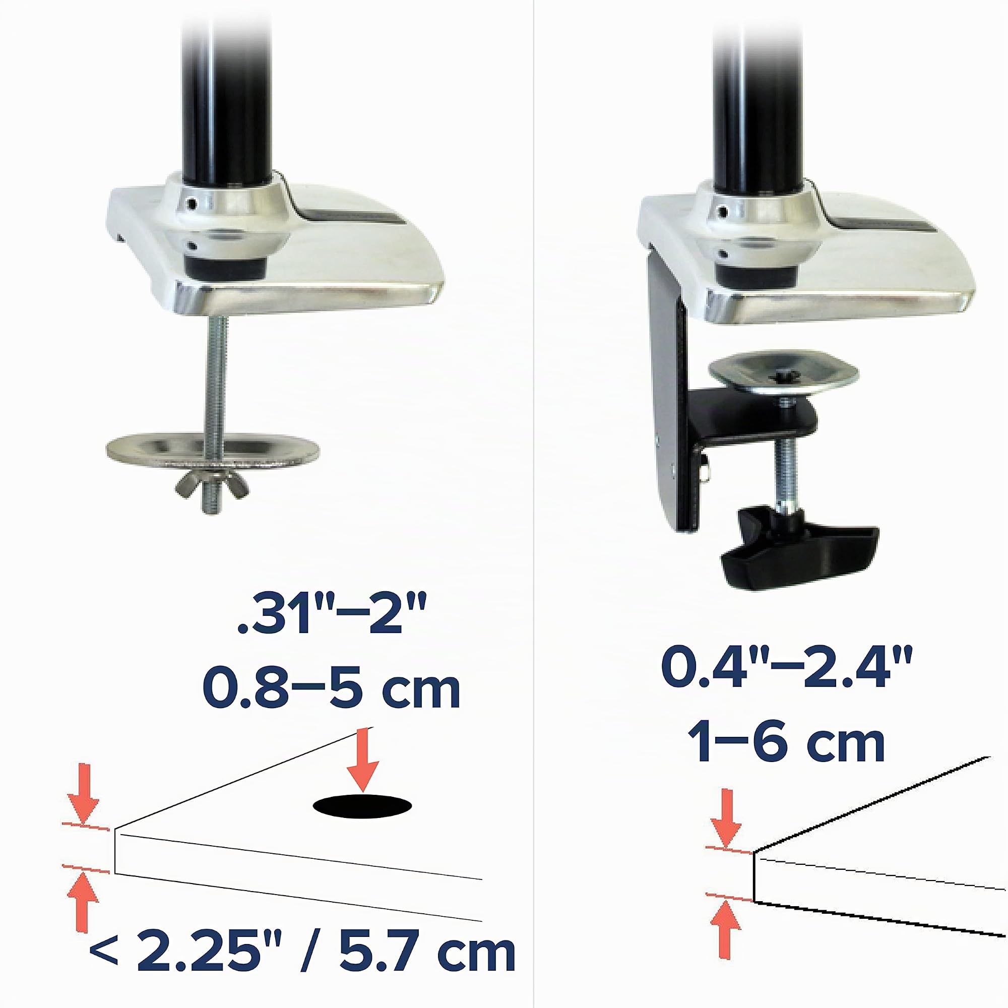 Ergotron - Braccio LX, supporto da scrivania per monitor ultrawide e piatti fino a 34 pollice, da 3,2 a 11,3kg, VESA 75x75/100x100mm - Alluminio lucido (45-241-026)