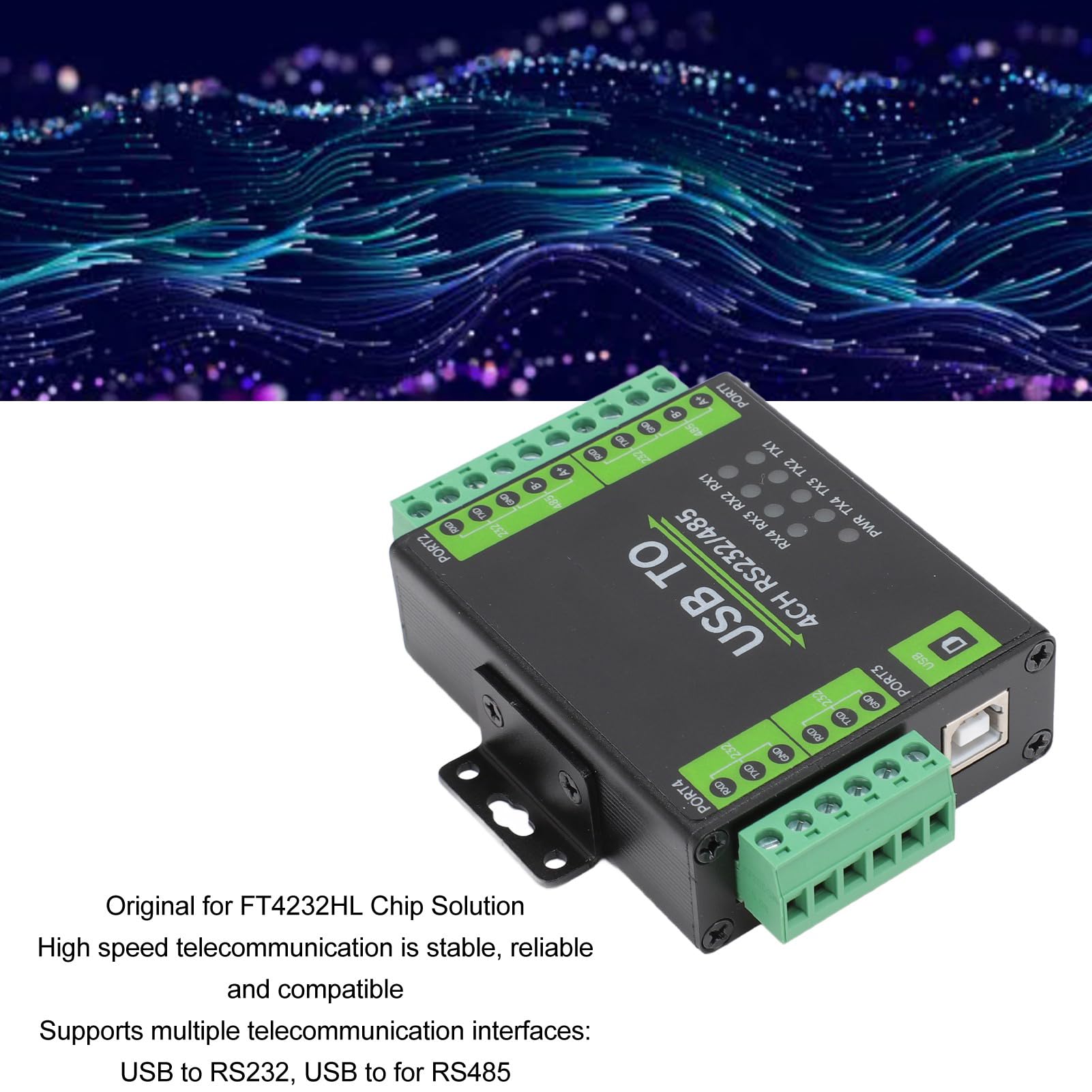 KUIDAMOS USB-zu-RS485-422-Konverter in Industriequalität, Isoliert mit Hoher Leistung für Zuverlässige Kommunikation in Industriellen Anwendungen ABS