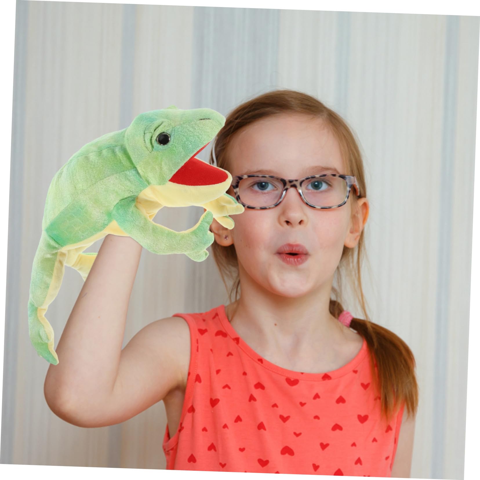 Marioneta de Mano de Felpa con Forma de Juguete Interactivo para Estimula Imaginación y Habilidades Comunicativas para Narración de Cuentos Infantiles