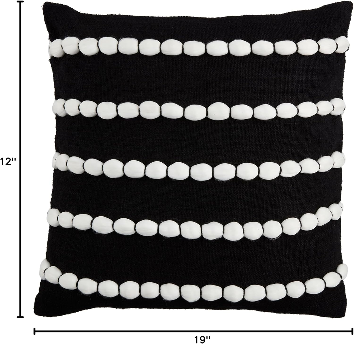 Mud Pie Square Tufted Band Pillow