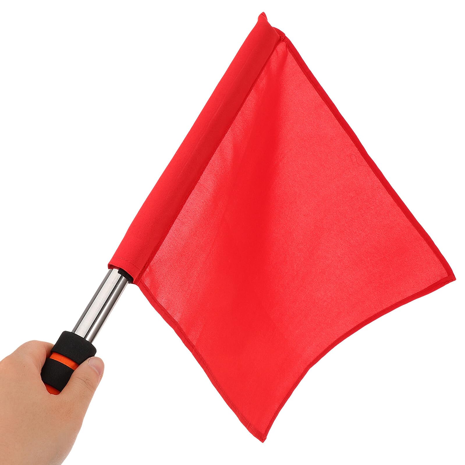 8 Pezzi Bandiere Segnaliere per Arbitro da Calcio e Pallavolo Bandiere da Mano Colorate con Impugnatura Antiscivolo Alta Visibilità per Gare Sportive e Allenamenti Atletici