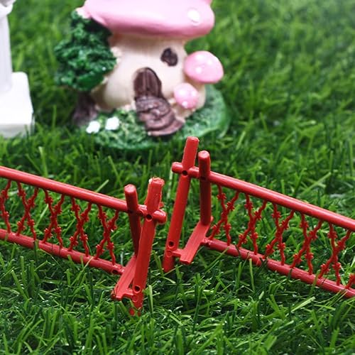 Miniatura 2 de Toyvian 25 piezas de valla en miniatura de plástico, valla decorativa para manualidades, casa de muñecas, jardín, bonsái, terrario, suministros de