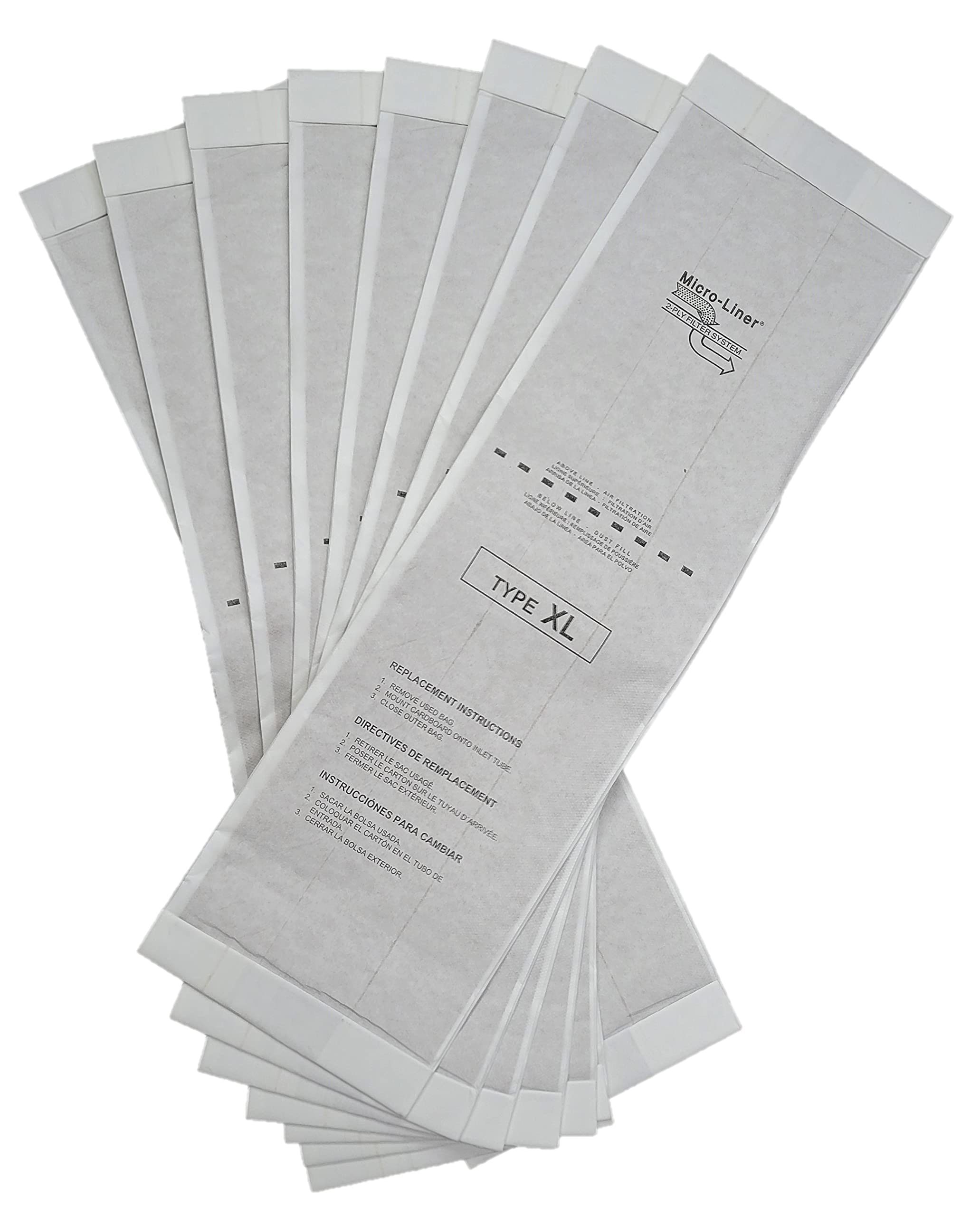 8-Pack Oreck Type CC XL Micro Filtration Vacuum Bags – Fits XL7, XL21, 2000–9000 Series - View #3