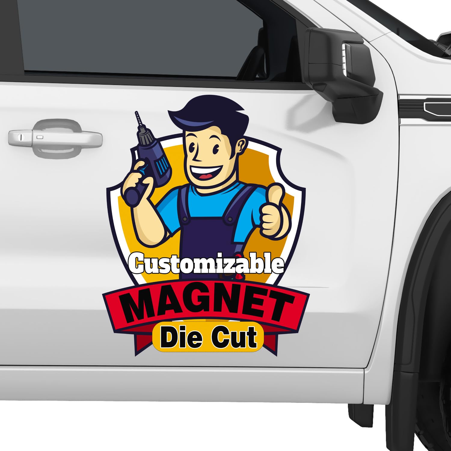 Custom Magnet Sign | Personalized Logo | Advertise Your Business | Magnetic for Your Car Van Truck | Multi-Shape | Die Cut Available