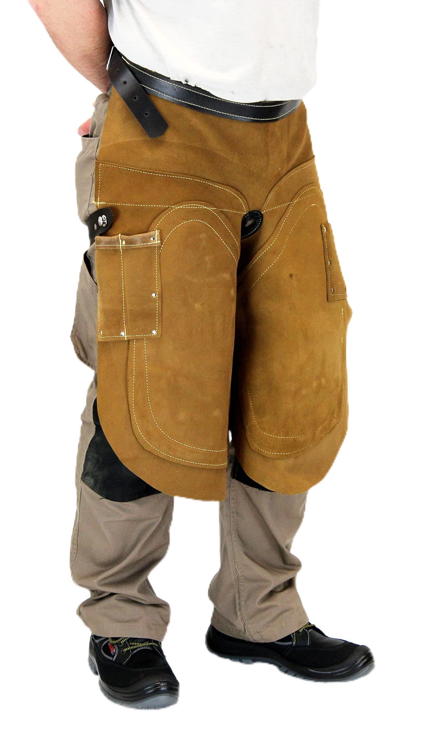 TABLIER DE FORGERON - tablier de ferrage| 65cm ou 85cm de longueur | cuir renforcé et stable | pour maréchaux | soin des sabots