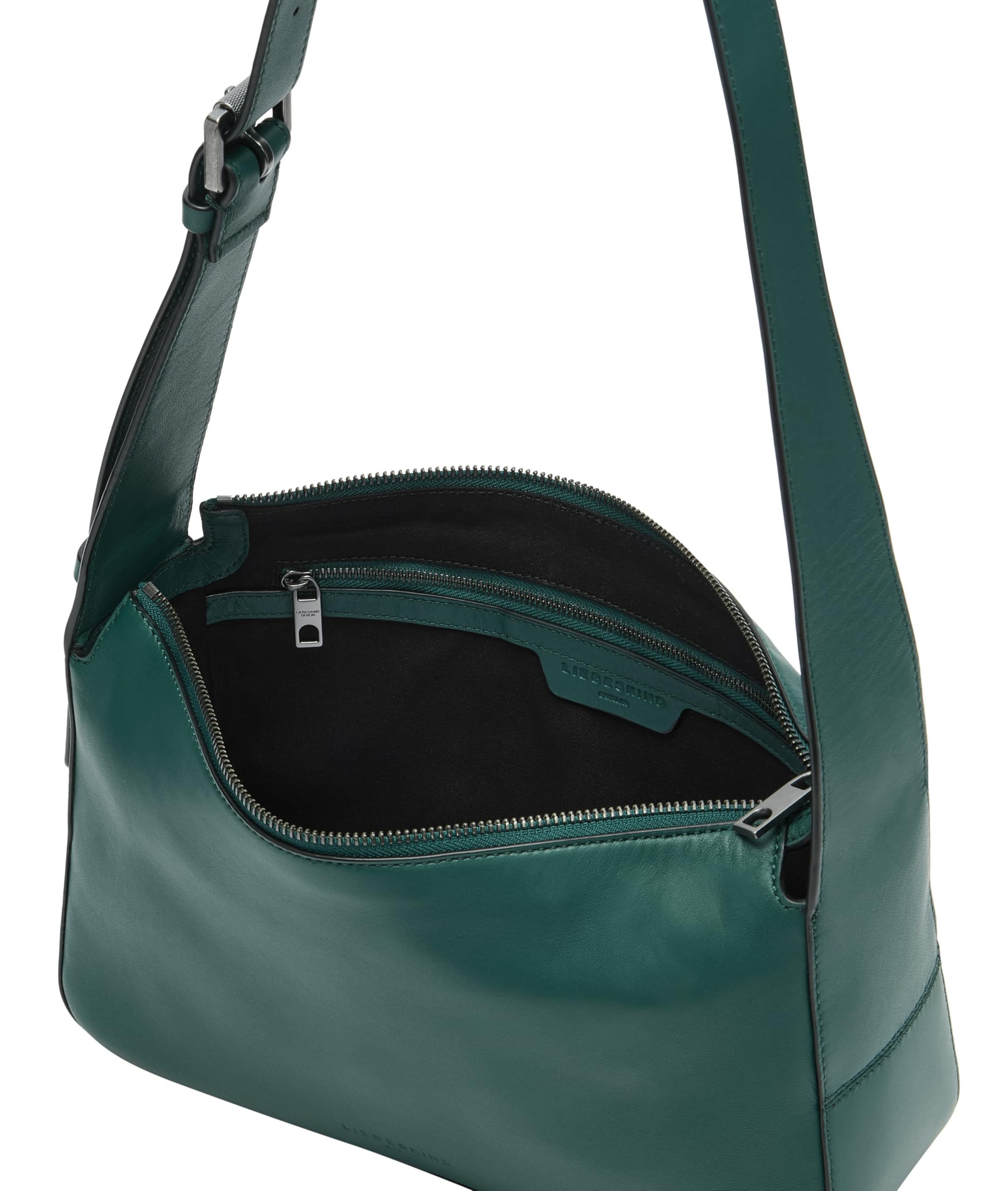 LIEBESKIND BERLIN Cuero bolso bandolera bolso de hombro Sky II Crossbody Botanical verde oscuro