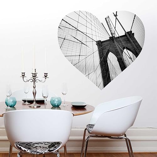 calcomanía de Pared, Love New York – Adhesivo de Pared, Puente de Brooklyn por chromantics