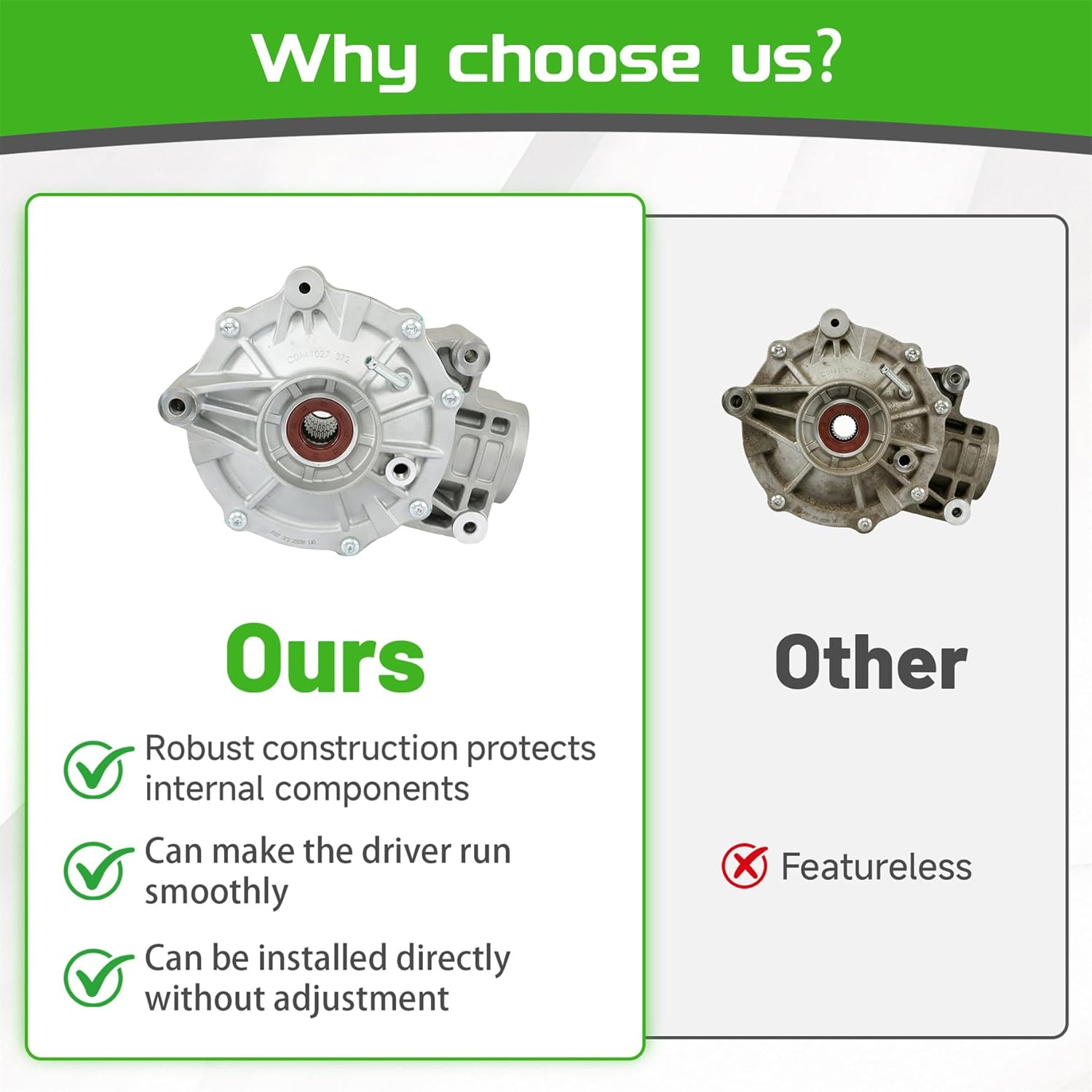 munirater Rear Differential Replacement for Maverick 1000 / 1000R 2013-2018 705502275 705501912 705501958