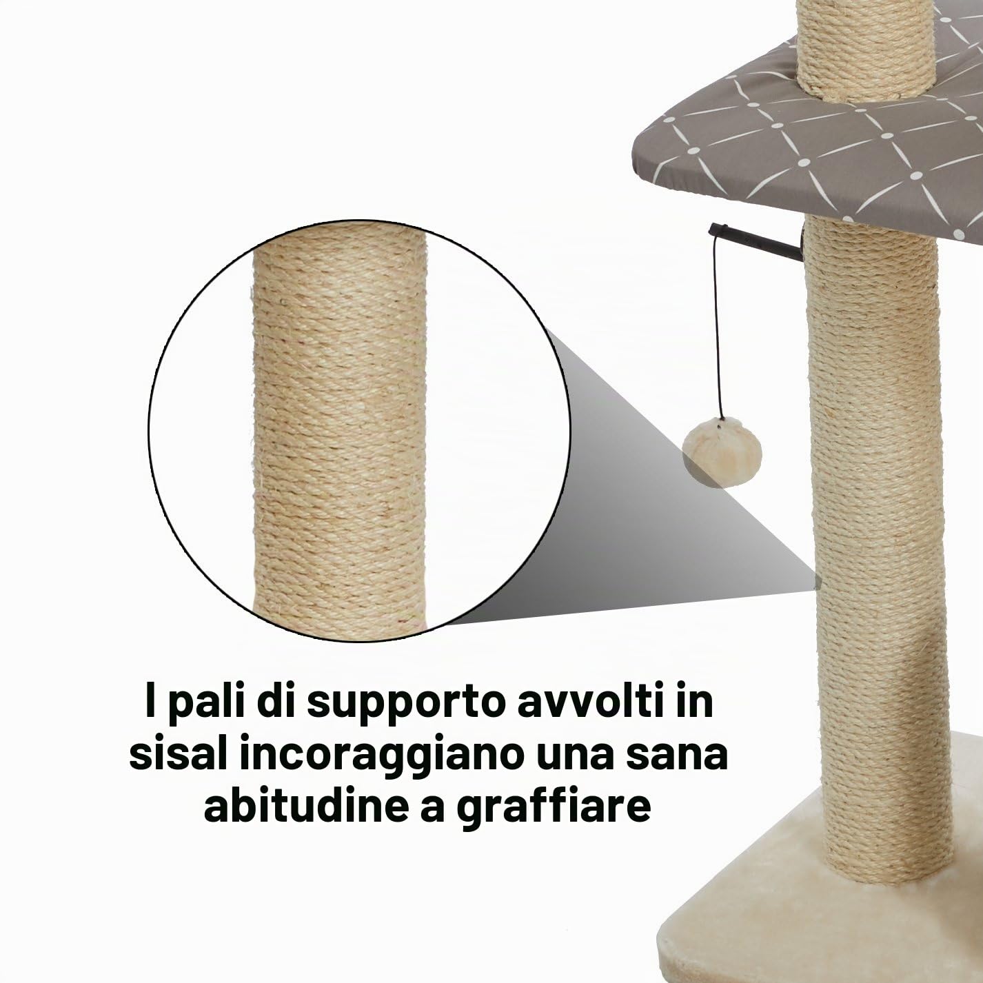 MidWest Homes for Pets Feline Nuvo Cat mobili Durable Cat Trees & Gatto tiragraffi, Mobile per gatti a torre