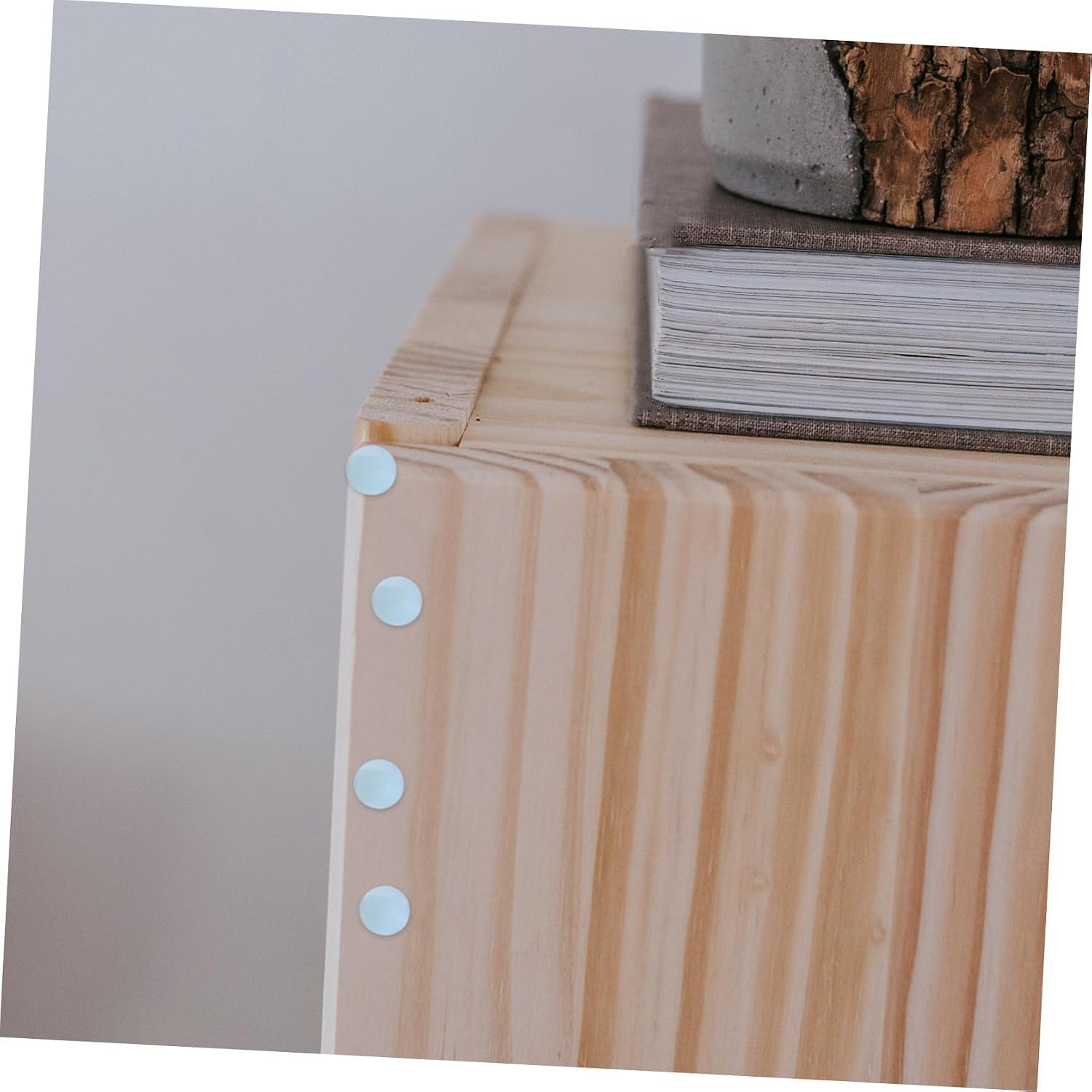 DOITOOL Silicone Self Adhesive Door Bumpers 8mm Thick Anti-Collision Pads for Kitchen Cabinets Drawer Handles Furniture Protection 5pcs Set