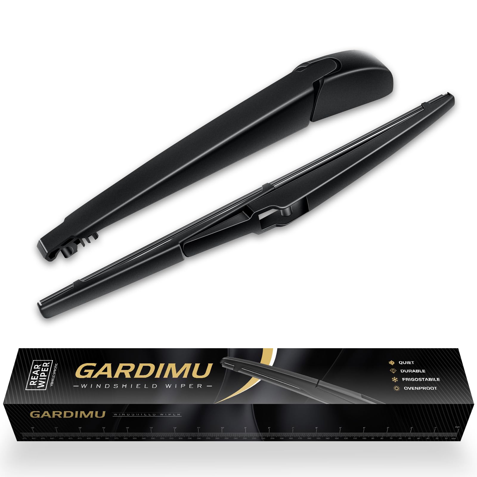 GARDIMU Rear Windshield Wiper Blade and Arm for Toyota RAV4