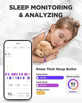 Vigor 2L Kids Fitness Tracker Watch, Activity Tracking for Girls Ages 5-15
