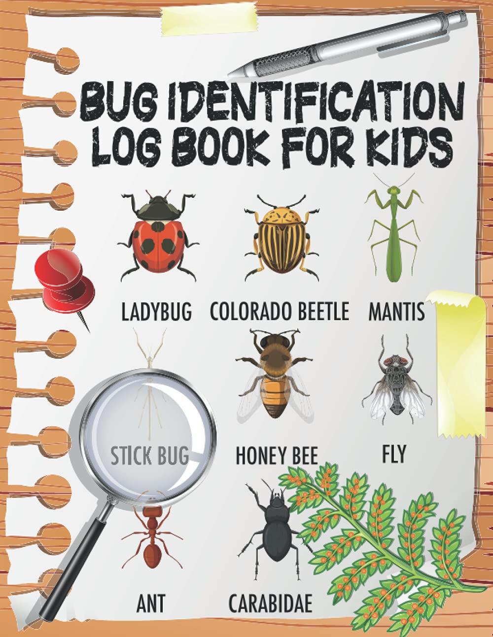 Bug Identification Log Book for Kids: Bug Activity Journal, Insect Hunting Book, Insect Collecting Journal, Backyard Bug Book (Gift Iidea for Little Entomologists)