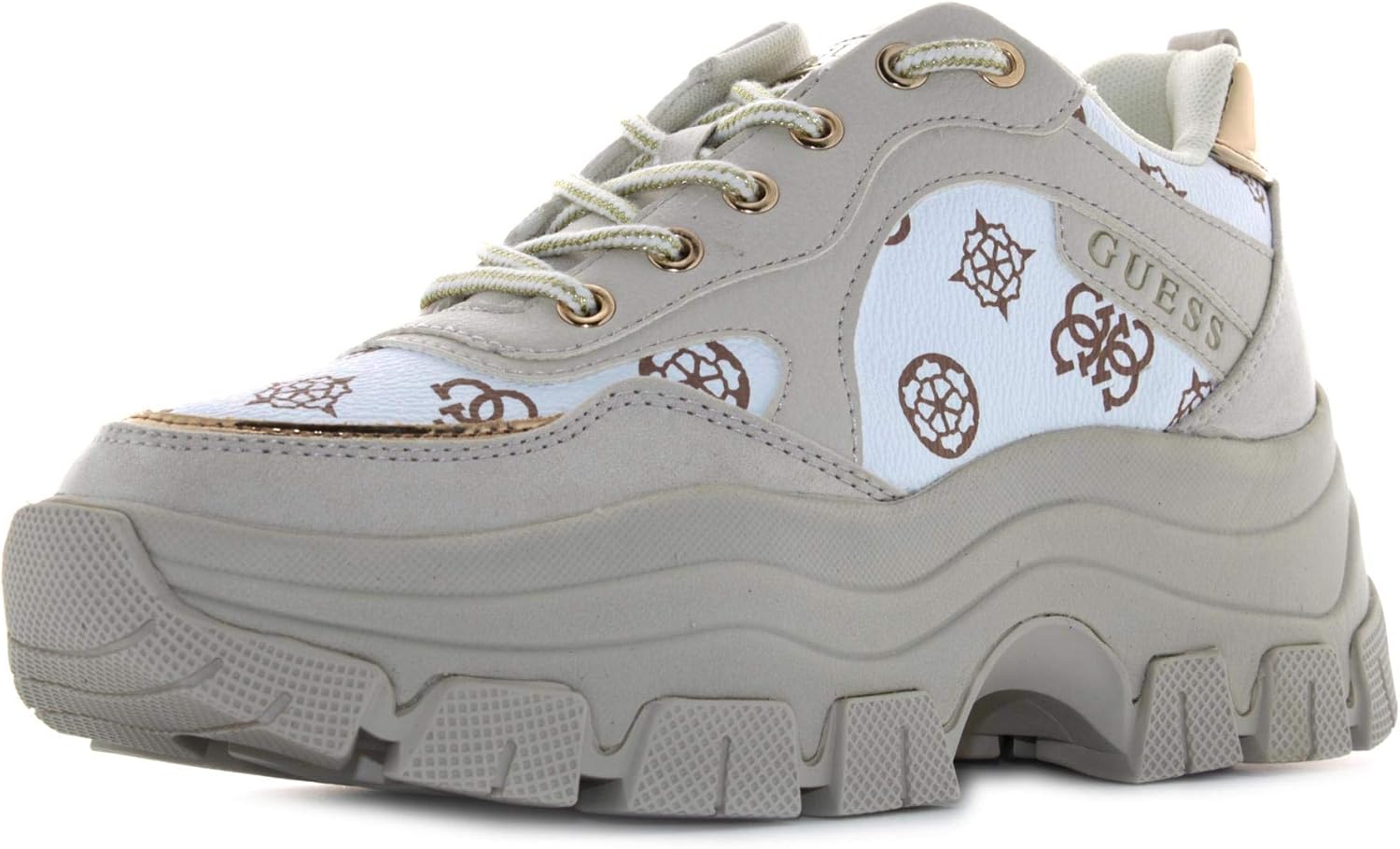 Scarpe donna sneaker Guess mod. Baryt runner fondo zeppa white D21GU62 :  Amazon.nl: Kleding, schoenen \u0026 sieraden