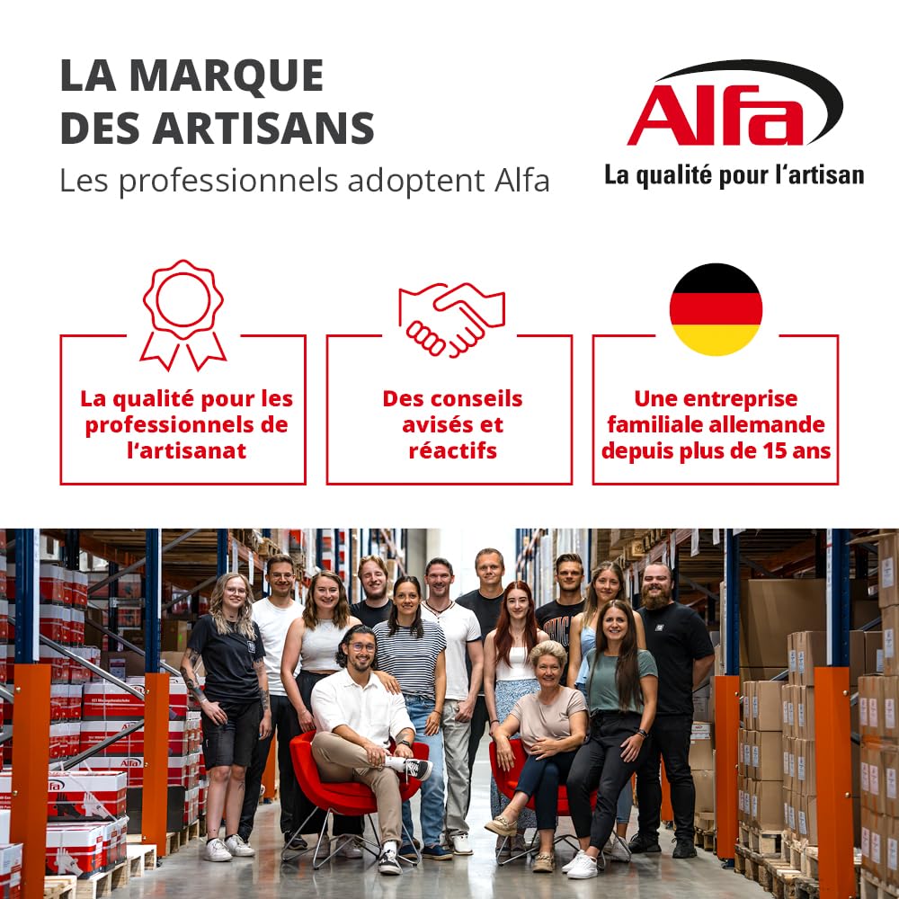 857 ALFA «EPDM» - Colle hybride pour films, 4 pièces, 310 ml, élastique et imperméable
