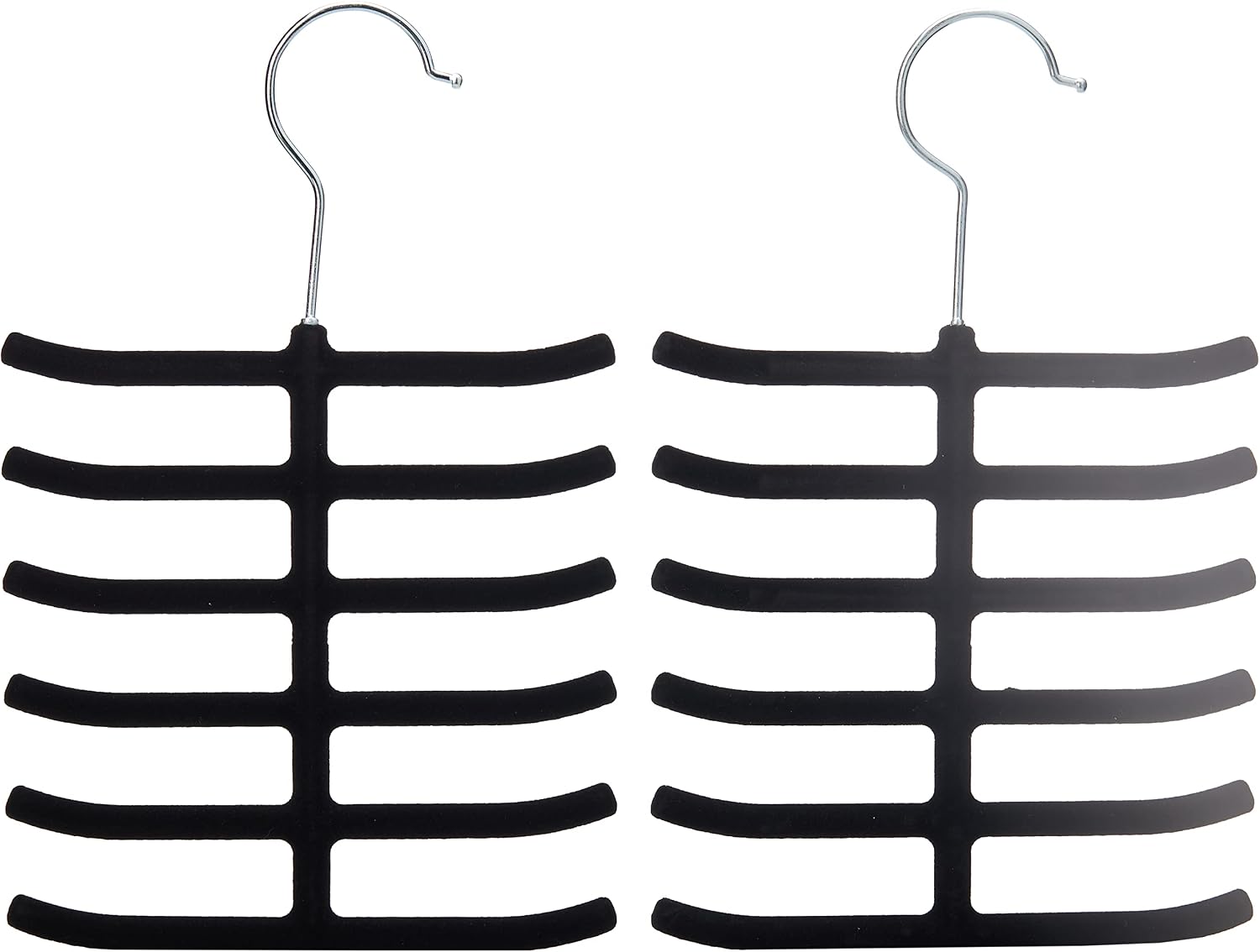 Whitmor Flocked Tie Hangers, S/2