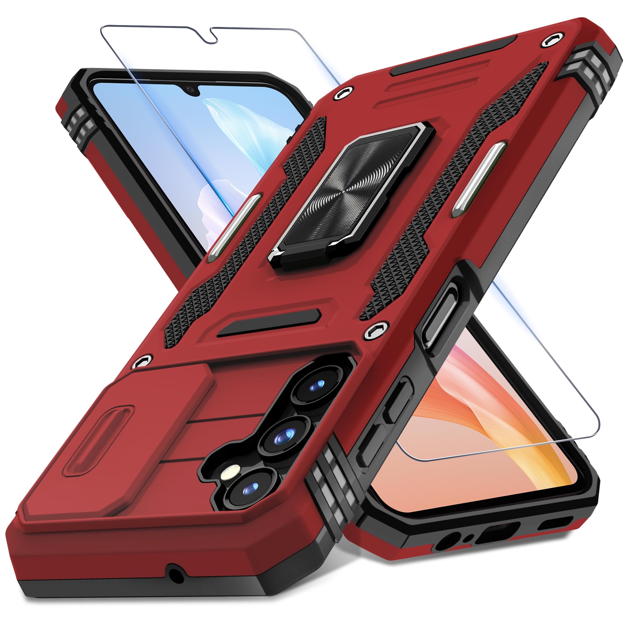 Amazon.co.jp: DEERLAMN Samsung Galaxy A25 5G用ケース スライド