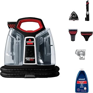 Bissell Portable Wet & Dry Vacuum Cleaner|Heatwave Technology removes Curry & Tough Stains|Deep Cleans Carpet, Sofa, Curtains, Mattress, Refreshes Garments|2 Yrs Warranty|Cleaning Formula incl