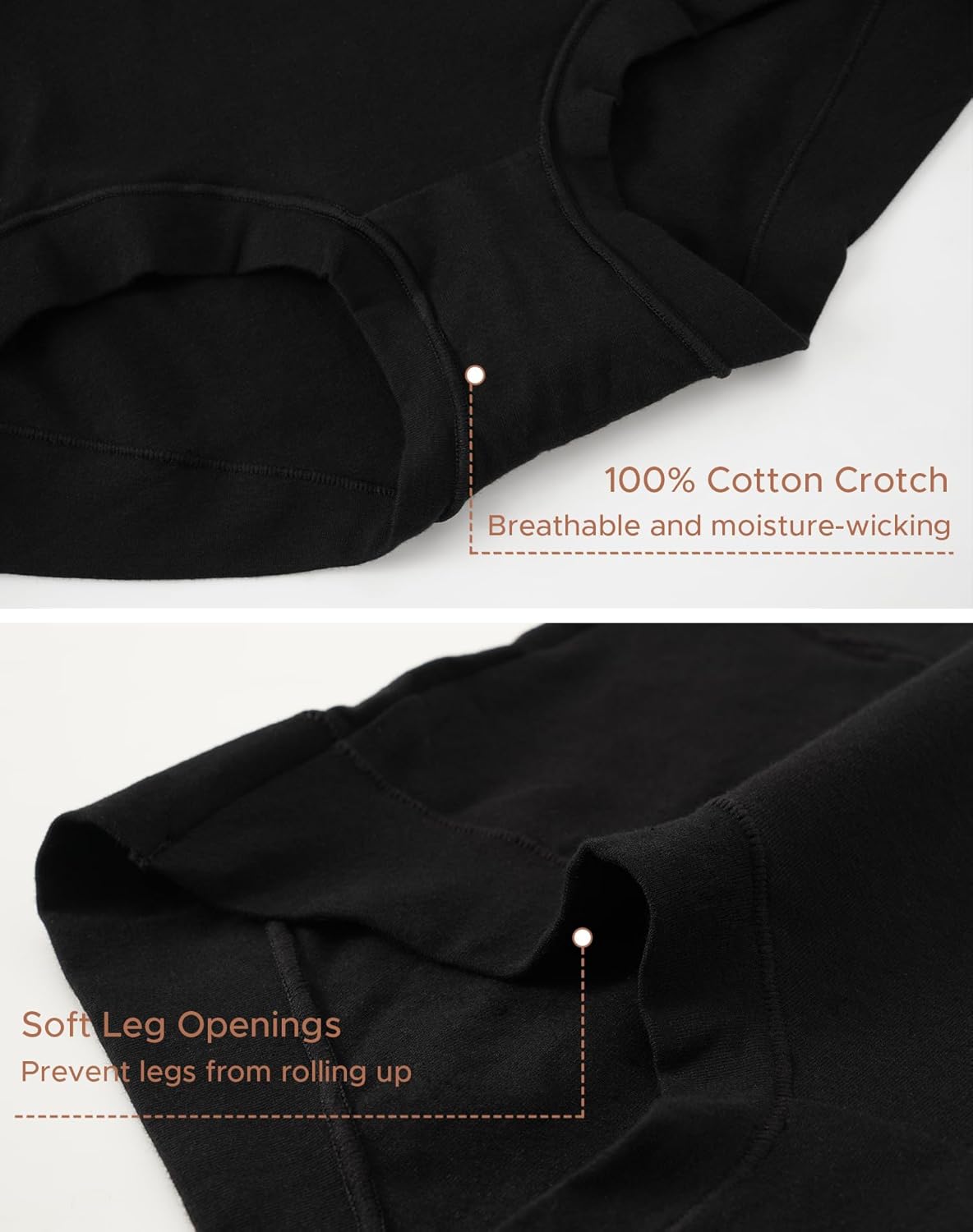 INNERSY Women's Cotton Boyshorts Underwear Soft Moisture Wicking Boxer Briefs 4-Pack - Image 5