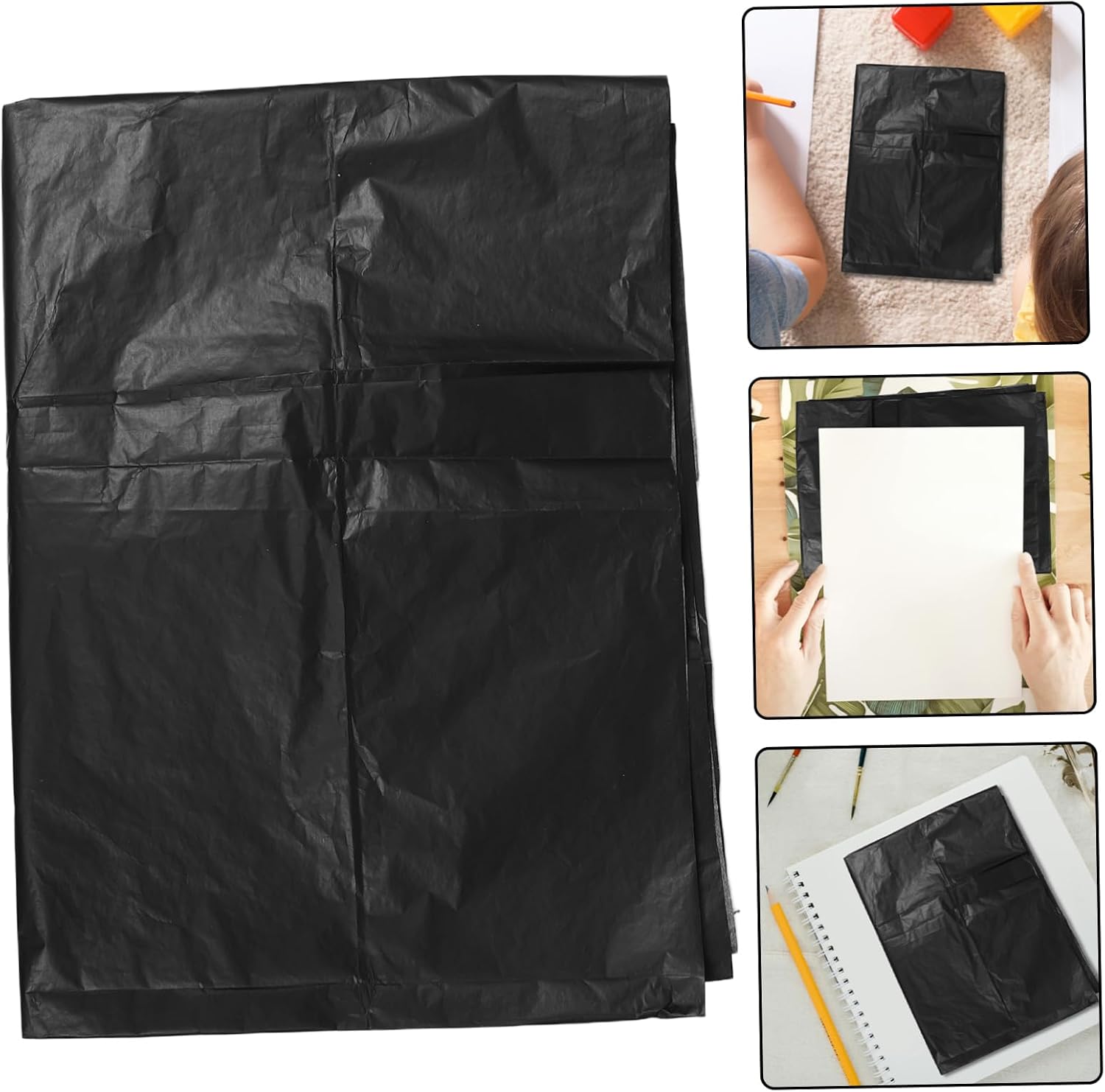CORHAD Large Single Sided Carbon Transfer Paper for Tracing Drawing Sketching User Friendly Paper for Artists Designers for Various Applications