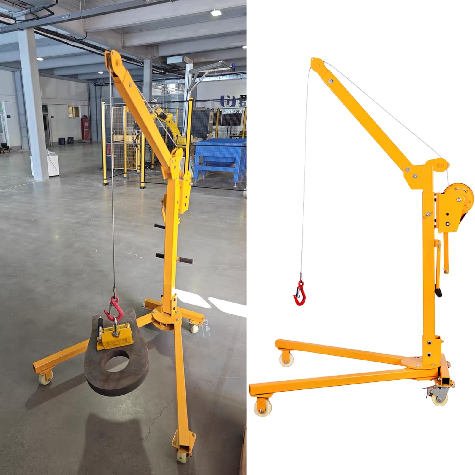 Amazon.com: LXLZYXSF Home Workshop Hoists Folding Rolling Cranes