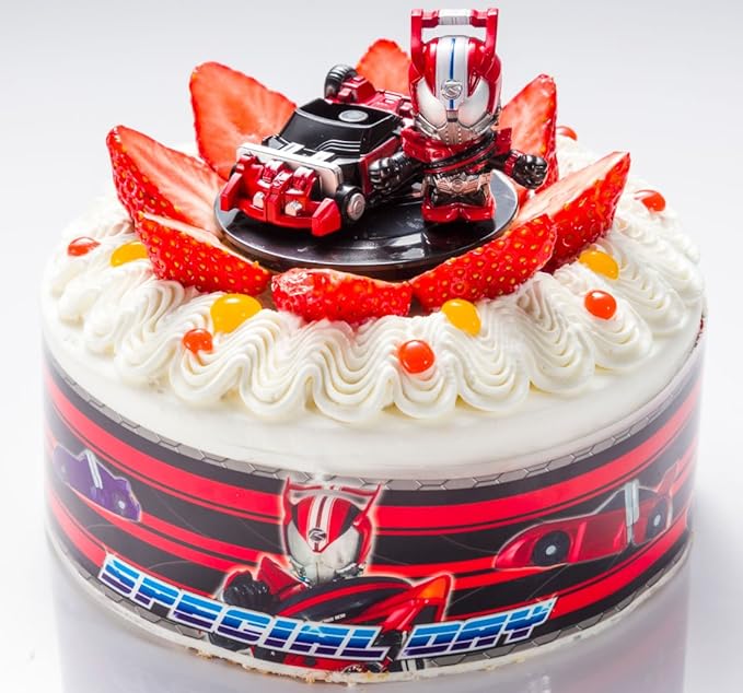 Amazon 仮面ライダー鎧武 ガイム キャラデコスペシャルデー いちごケーキ 5号サイズ キャラデコ 玩具菓子 通販