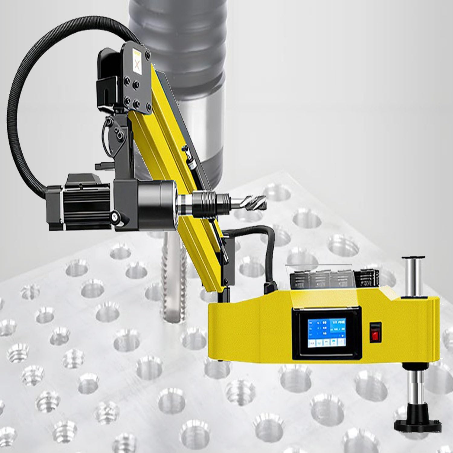 M3-12/16/20 Electric Tapper Machine,Servo Motor Tapper Drilling Machine,360° Universal Tapping Machine,Flexible Tapping Arm,Cantilever Tapping Machine M3-12