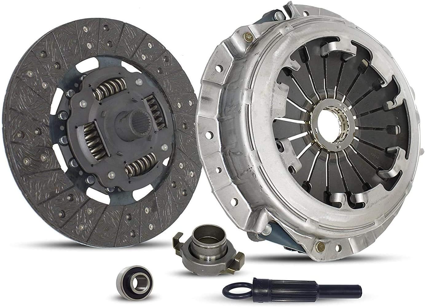 Clutch Kit (09-021) | Compatible With Passport Amigo Rodeo Trans Trooper S LS LSE EX LX LTD 1992-2004 3.2L V6 GAS DOHC | Naturally Aspirated Heavy-Duty Pressure Plate, Pilot Bushing