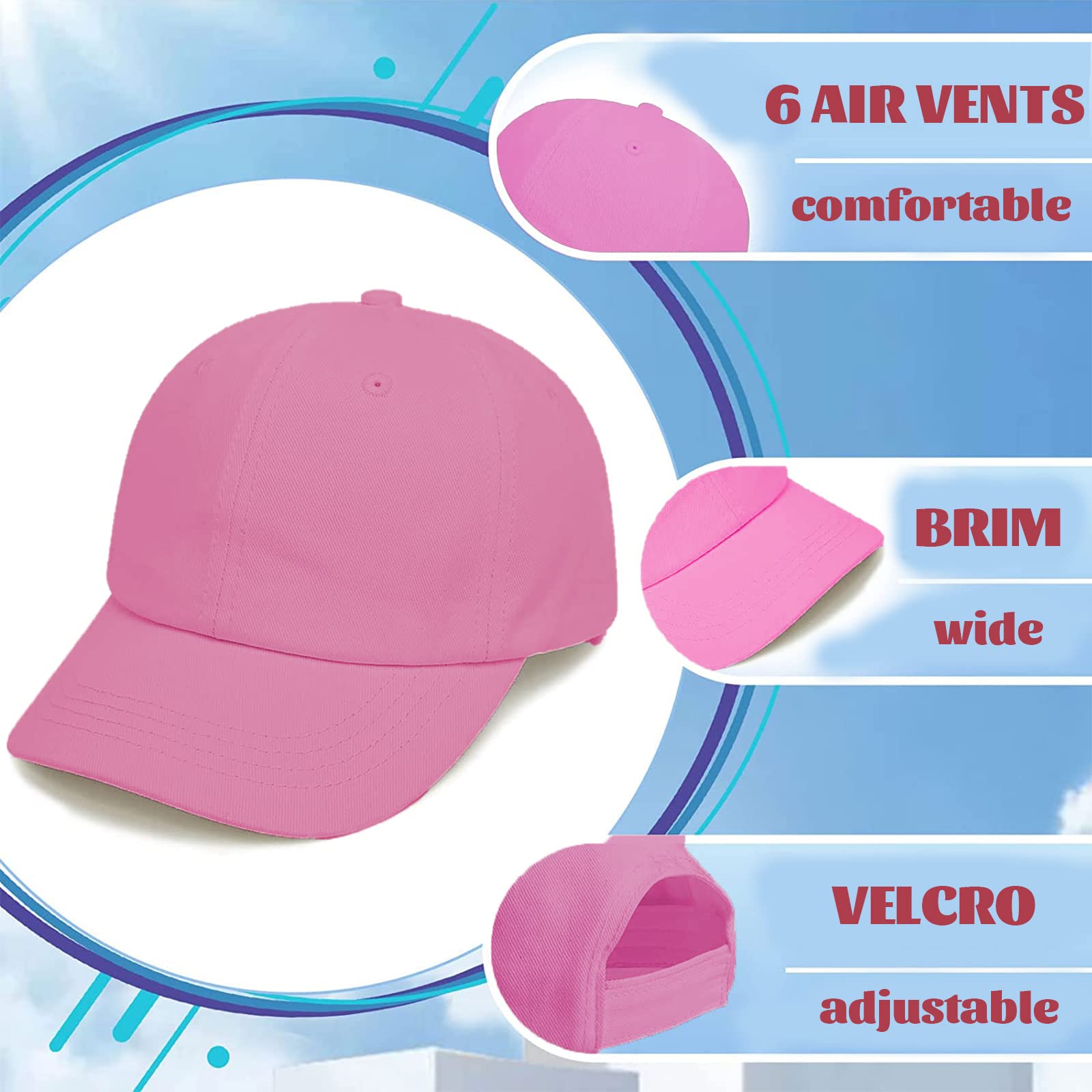Bebé Niños Color Sólido Gorras de Béisbol de Algodón Ajustable Sun-Sombrero para Niños Pequeños Niñas