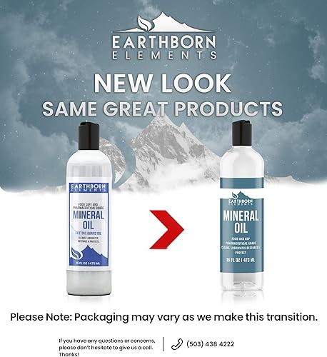 Miniatura 3 de Earthborn Elements Aceite mineral 16 fl oz, puro y sin diluir, sin aditivos transparentes