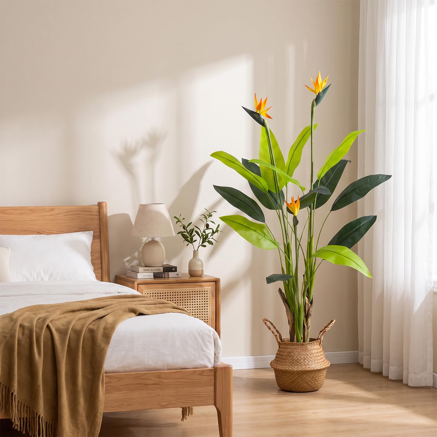 Sztuczna roślina 150 cm Ptak Rajski Sztuka Kwiaty Strelitzia