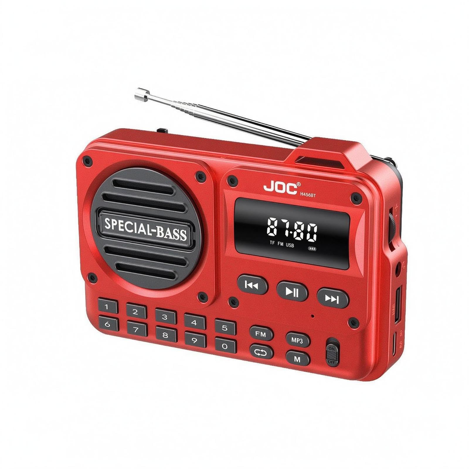 Portable Rectangular Radio Telescopic Antenna Digital Display Radio Compact Broadcast Broadcast Unit Red English Manual-image-32
