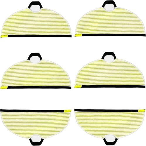 VideoPUP 6 almohadillas de microfibra de repuesto para trapeador de vapor, reutilizables, lavables, compatibles con aspiradora Shark AI Ultra 2 en 1