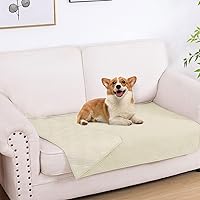 Vista 100 de hyha - Manta impermeable para cama de perro, mantas suaves para mascotas, funda impermeable para sofá para perros, fundas reversibles lavables