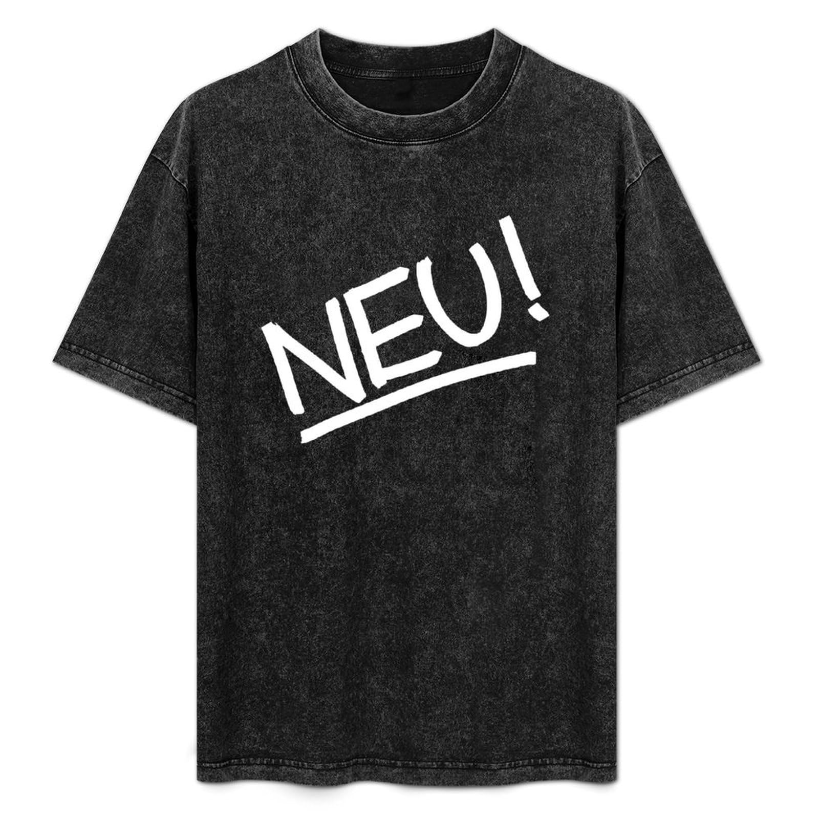 Weixiu Unisex Black Rtfzza Neu Krautrock Men Printed Camiseta Tee Top T-Shirt Xxl