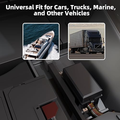 Miniatura 6 de DaierTek Caja de relé de fusibles impermeable de 12 V, fusibles ATOATC y bloque de relé de 4 vías con arnés precableado para marina, automóvil