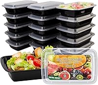 Ezalia 15-Pack 32oz Meal Prep Containers - Reusable Leakproof BPA-Free Food Storage with Lids, Microwave/Dishwasher/Freezer Safe
