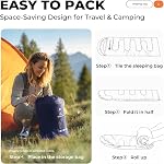 Sleeping Bags for Adults Warm Weather, Compact Lightweight Backpacking Sleeping Bag with Compression Sack for Youth, Camping Essentials Gear for Hiking Travel Climbing Outdoor & Indoor Use