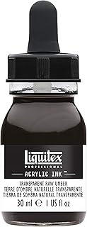 Liquitex Professional Acrylic Ink, 1-oz (30ml) Jar, Transparent Raw Umber