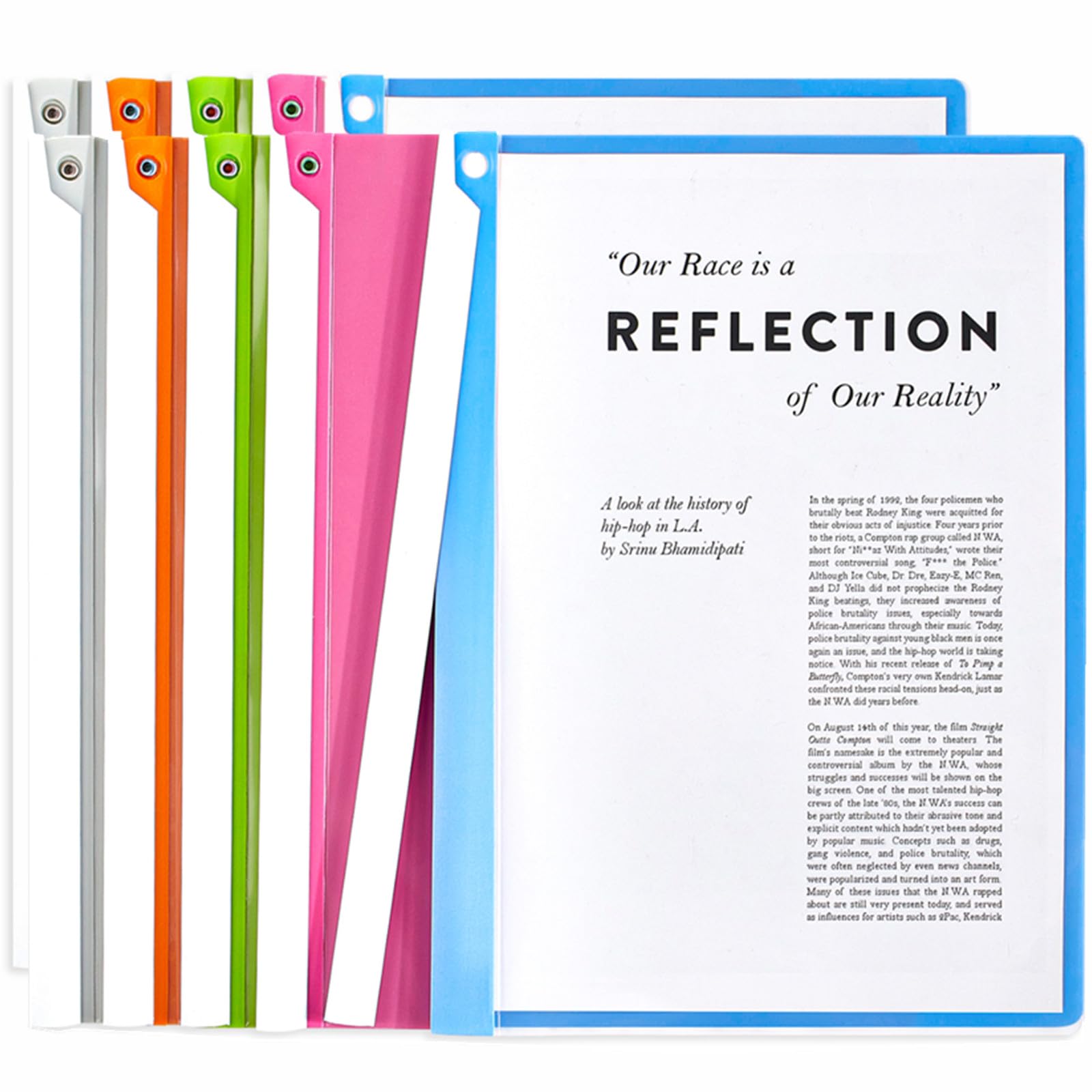 Jutieuo 10PCS Clear Report Covers with Swing Clip, Professional Clear Front Presentation Folders Resume Folder, 30 Sheets Capacity A4 Size File