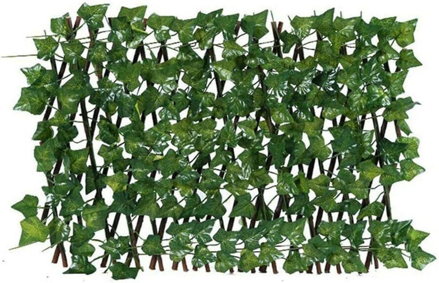 Emiif Artificial Ivy Fence Screening, 40180cm Expandable Ivy Trellis