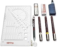 Vista 9 de Rotring Isograph Plumas para dibujo técnico. Juego de 3 unidades, Marrón