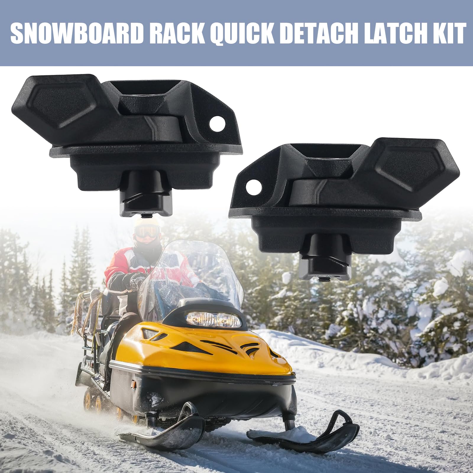Di Heavy Duty Ski Mount Attacchi per UTV Modelli 2015 a 2019 Stranieri Snowboard Extreme Supporto Sicuro