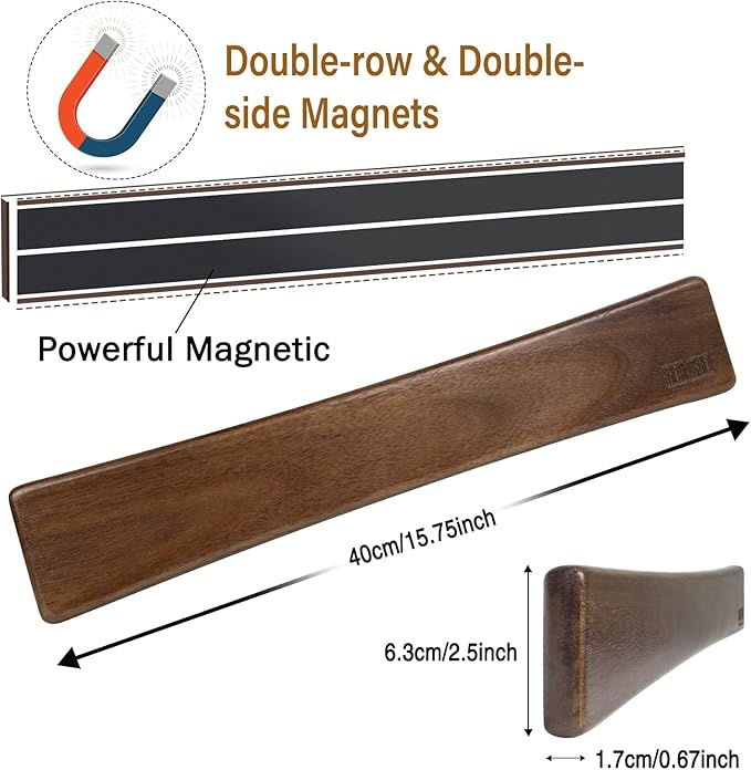 Set Cuchillos Cocina 3 Piezas Acero Inoxidable Base Magnética miniatura 7