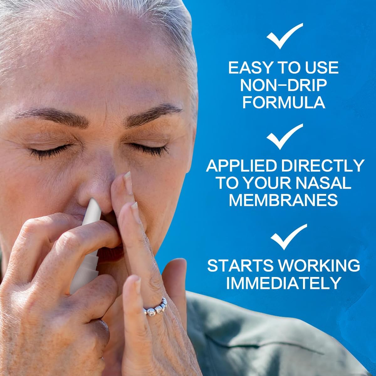 Healthora Clear & Cool Nasal Spray, 20ml, 12-Hour Severe Congestion Relief, Non-Drowsy Formula with Menthol
