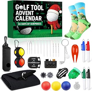 Golf Club Cleaning Kit with Golf Club Cleaner with Water Golf Towel Divot Repair Tool Groove Sharpener Golf Ball Alignment Kit Complete Golf Cleaning Kit Golf Accessories for Women Men
