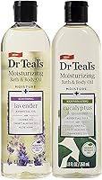 Dr. Teal's Bath & Body Oil Variety Gift Set 2-Pack (8.8oz Lavender & Eucalyptus Spearmint) - Hydrate Skin, Ease Stress