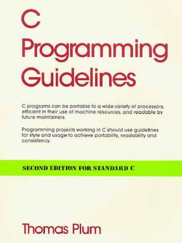 Amazon | C Programming Guidelines | Plum, Thomas | Languages & Tools