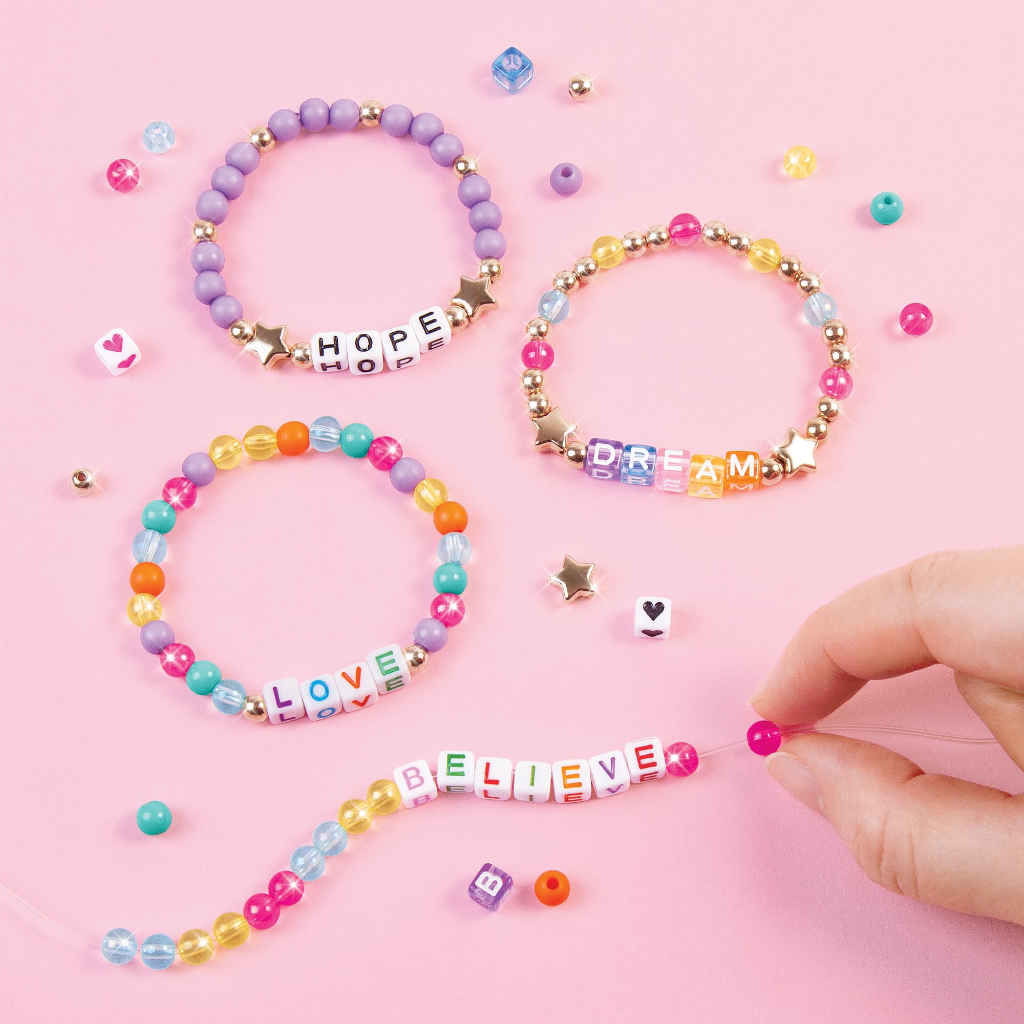 Make It Real 1742 1000 Pieces Deluxe Alphabet Beads Bracelet Set